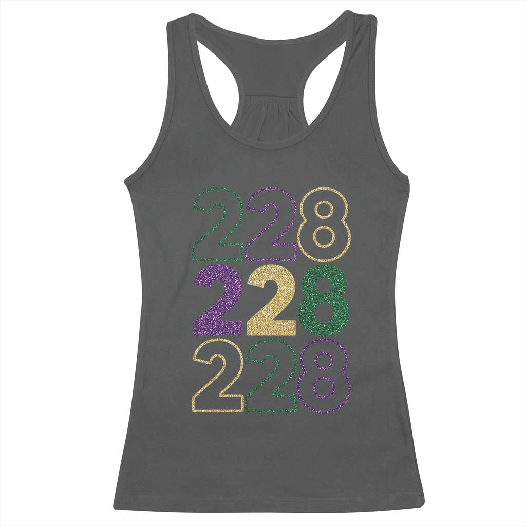 Funny The Coast Mardi Gras 228 Racerback Tank Top Glitter Print Area Code
