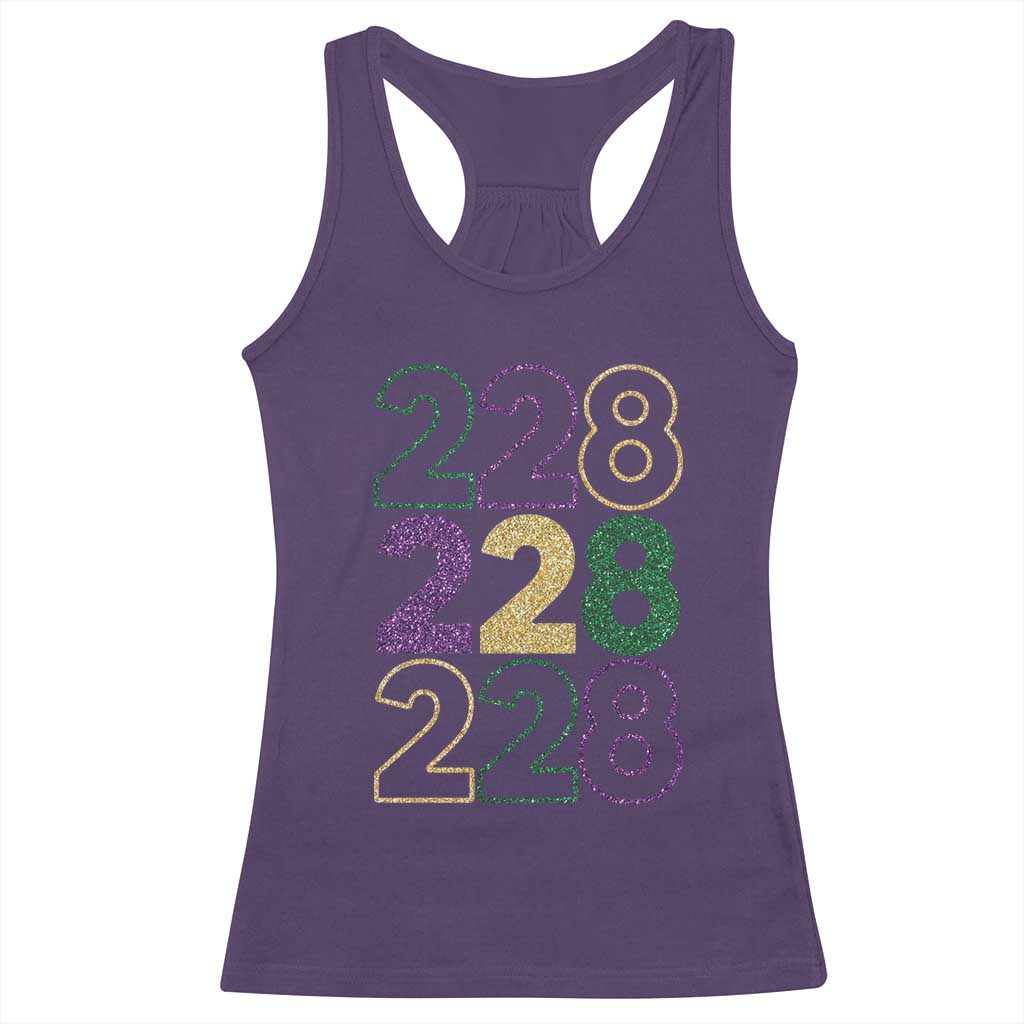 Funny The Coast Mardi Gras 228 Racerback Tank Top Glitter Print Area Code