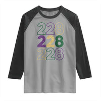 Funny The Coast Mardi Gras 228 Raglan Shirt Glitter Print Area Code