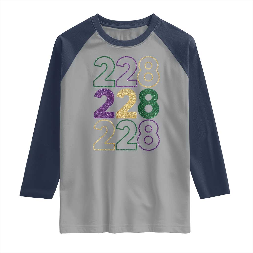 Funny The Coast Mardi Gras 228 Raglan Shirt Glitter Print Area Code