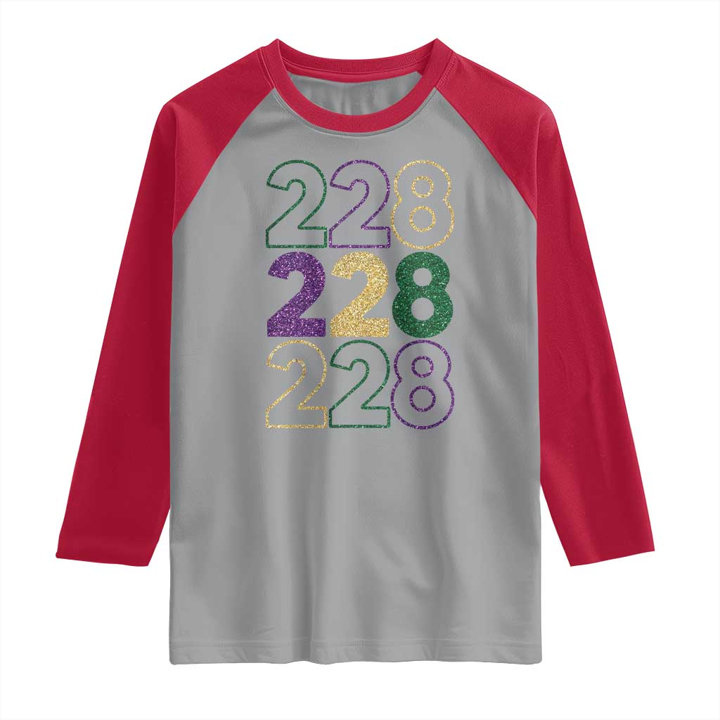 Funny The Coast Mardi Gras 228 Raglan Shirt Glitter Print Area Code