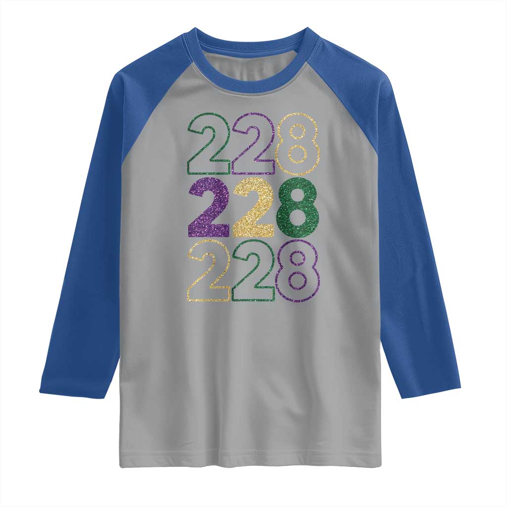 Funny The Coast Mardi Gras 228 Raglan Shirt Glitter Print Area Code