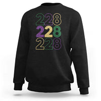 Funny The Coast Mardi Gras 228 Sweatshirt Glitter Print Area Code