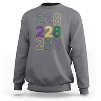 Funny The Coast Mardi Gras 228 Sweatshirt Glitter Print Area Code