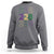 Funny The Coast Mardi Gras 228 Sweatshirt Glitter Print Area Code