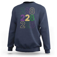 Funny The Coast Mardi Gras 228 Sweatshirt Glitter Print Area Code
