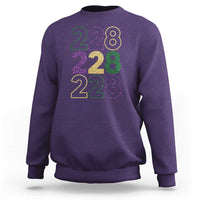Funny The Coast Mardi Gras 228 Sweatshirt Glitter Print Area Code