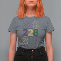 Funny The Coast Mardi Gras 228 T Shirt For Women Glitter Print Area Code