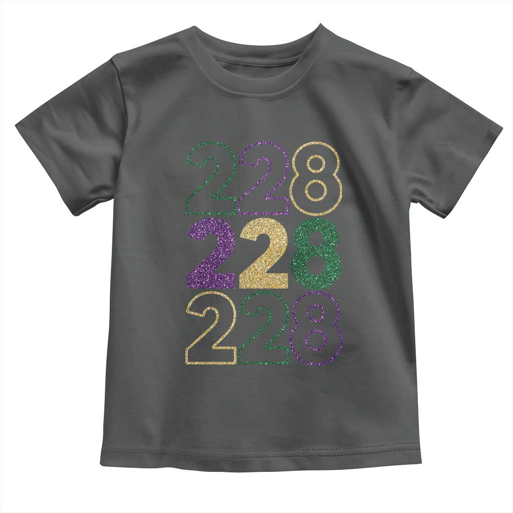 Funny The Coast Mardi Gras 228 Toddler T Shirt Glitter Print Area Code