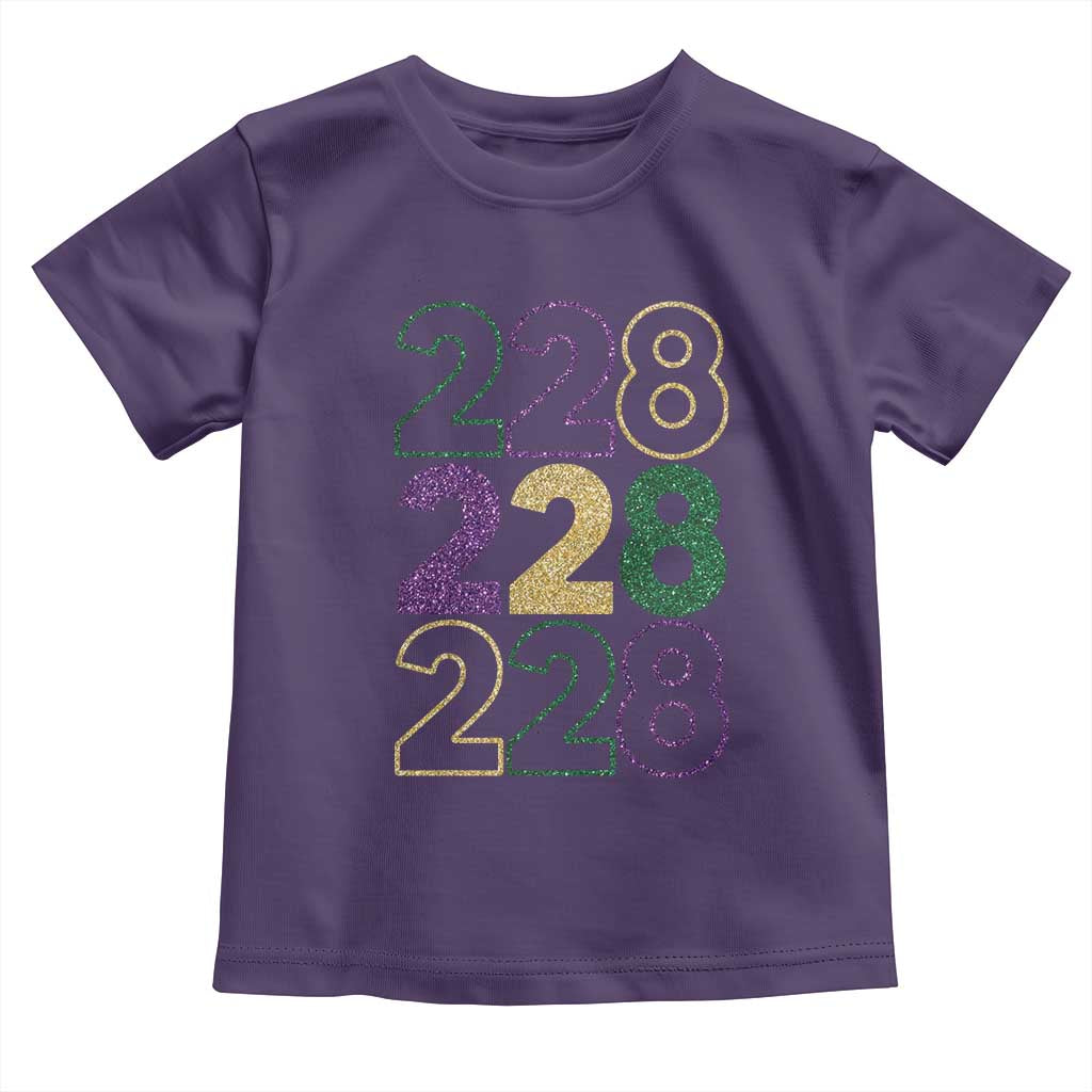 Funny The Coast Mardi Gras 228 Toddler T Shirt Glitter Print Area Code