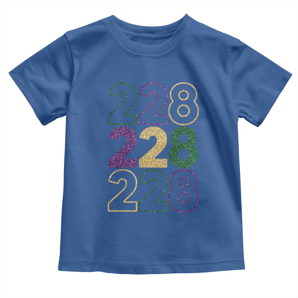 Funny The Coast Mardi Gras 228 Toddler T Shirt Glitter Print Area Code