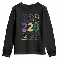 Funny The Coast Mardi Gras 228 Youth Sweatshirt Glitter Print Area Code