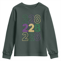 Funny The Coast Mardi Gras 228 Youth Sweatshirt Glitter Print Area Code