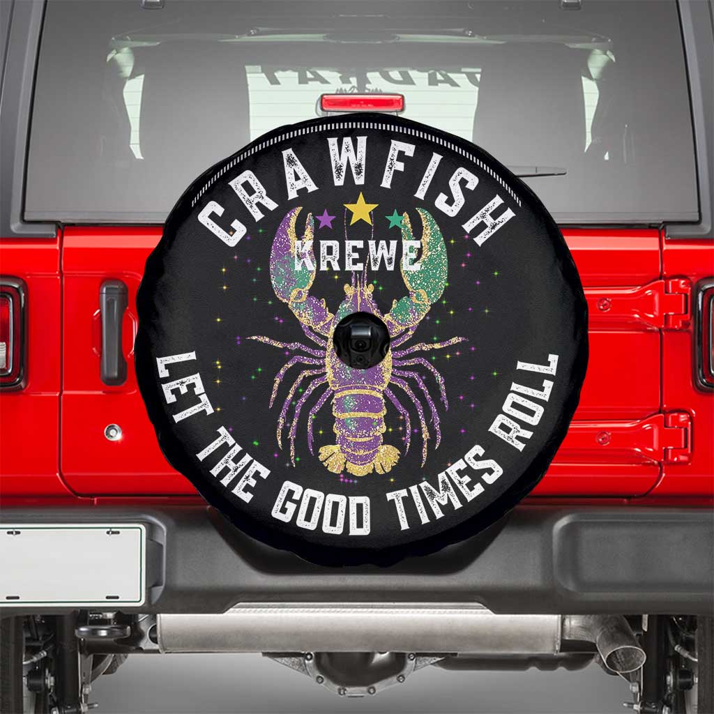 Crawfish Krewe Let The Good Times Roll Spare Tire Cover Funny Mardi Gras - Wonder Print Shop