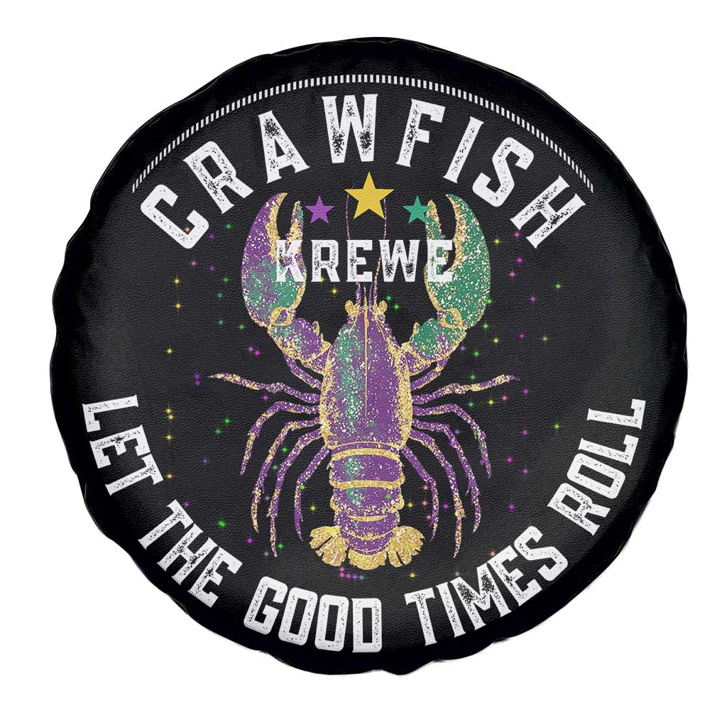 Crawfish Krewe Let The Good Times Roll Spare Tire Cover Funny Mardi Gras - Wonder Print Shop