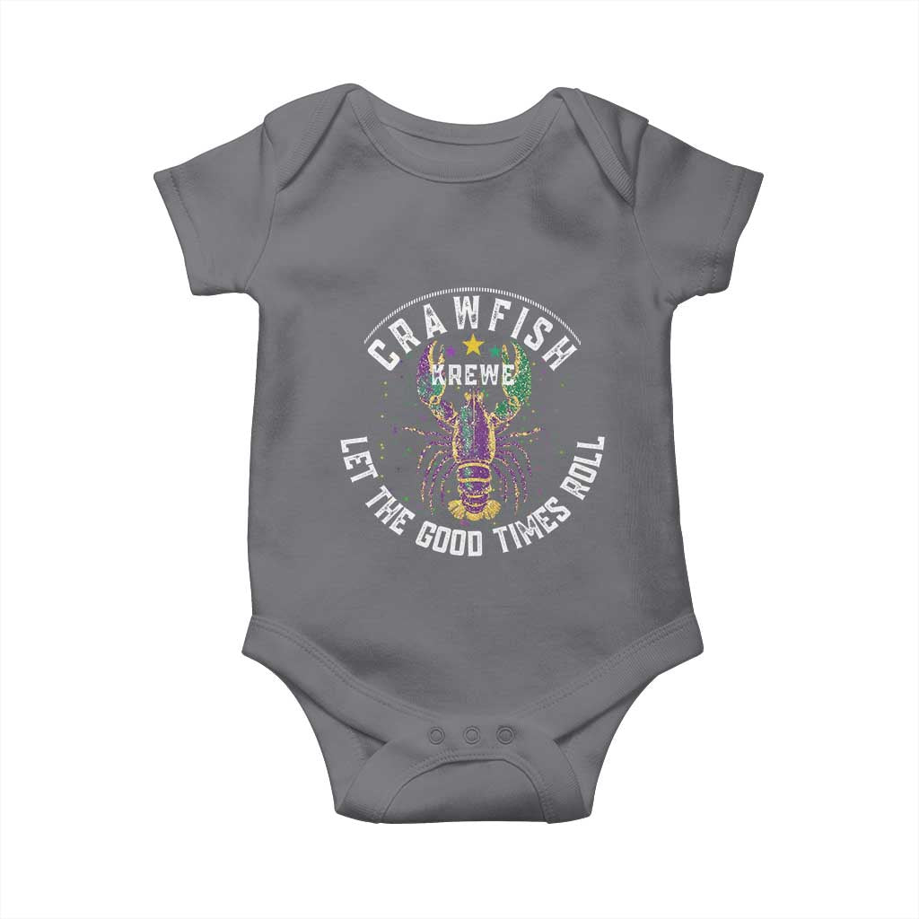 Crawfish Krewe Let The Good Times Roll Baby Onesie Funny Mardi Gras - Wonder Print Shop