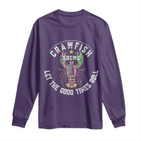 Crawfish Krewe Let The Good Times Roll Long Sleeve Shirt Funny Mardi Gras - Wonder Print Shop