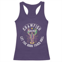 Crawfish Krewe Let The Good Times Roll Racerback Tank Top Funny Mardi Gras - Wonder Print Shop