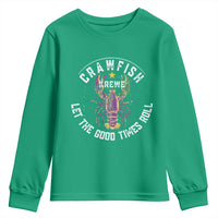 Crawfish Krewe Let The Good Times Roll Youth Sweatshirt Funny Mardi Gras - Wonder Print Shop