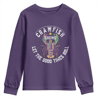 Crawfish Krewe Let The Good Times Roll Youth Sweatshirt Funny Mardi Gras - Wonder Print Shop