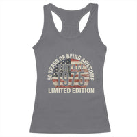 50th Birthday Racerback Tank Top Vintage 1975 Limited Edition 50 Years Of Being Awesome American Flag - Wonder Print Shop