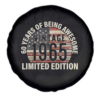 60th Birthday Spare Tire Cover Vintage 1965 Limited Edition 60 Years Of Being Awesome American Flag - Wonder Print Shop