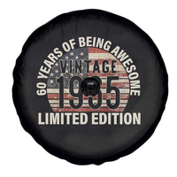 60th Birthday Spare Tire Cover Vintage 1965 Limited Edition 60 Years Of Being Awesome American Flag - Wonder Print Shop