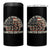 60th Birthday 4 in 1 Can Cooler Tumbler Vintage 1965 Limited Edition 60 Years Of Being Awesome American Flag - Wonder Print Shop
