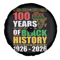 100 Years Of Black History 1926 2026 Centennial Spare Tire Cover Africa Map