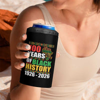 100 Years Of Black History 1926 2026 Centennial 4 in 1 Can Cooler Tumbler Africa Map