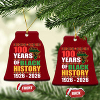 100 Years Of Black History 1926 2026 Centennial Ceramic Ornament Africa Map