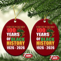 100 Years Of Black History 1926 2026 Centennial Ceramic Ornament Africa Map