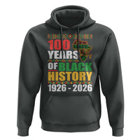 100 Years Of Black History 1926 2026 Centennial Hoodie Africa Map
