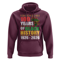 100 Years Of Black History 1926 2026 Centennial Hoodie Africa Map