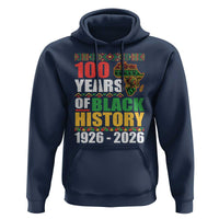 100 Years Of Black History 1926 2026 Centennial Hoodie Africa Map