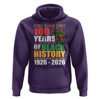 100 Years Of Black History 1926 2026 Centennial Hoodie Africa Map