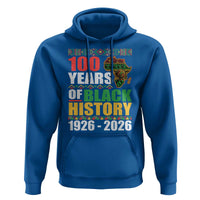 100 Years Of Black History 1926 2026 Centennial Hoodie Africa Map