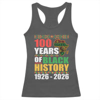 100 Years Of Black History 1926 2026 Centennial Racerback Tank Top Africa Map