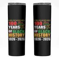 100 Years Of Black History 1926 2026 Centennial Skinny Tumbler Africa Map