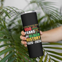 100 Years Of Black History 1926 2026 Centennial Skinny Tumbler Africa Map