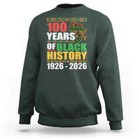 100 Years Of Black History 1926 2026 Centennial Sweatshirt Africa Map