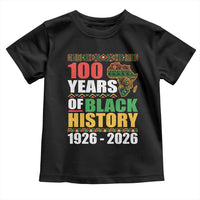100 Years Of Black History 1926 2026 Centennial Toddler T Shirt Africa Map