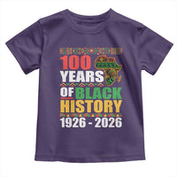 100 Years Of Black History 1926 2026 Centennial Toddler T Shirt Africa Map