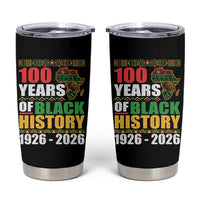 100 Years Of Black History 1926 2026 Centennial Tumbler Cup Africa Map