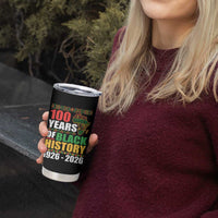 100 Years Of Black History 1926 2026 Centennial Tumbler Cup Africa Map