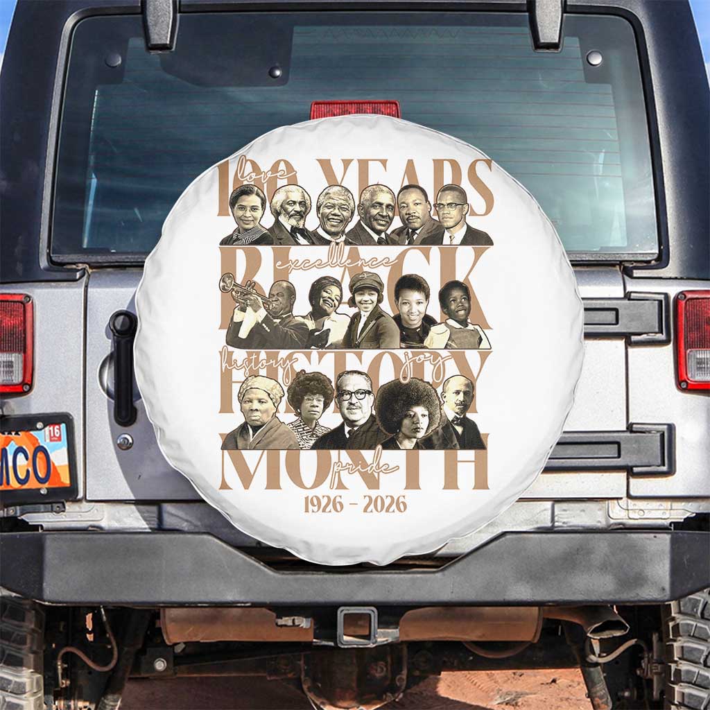 100 Years Of Black History Month Spare Tire Cover African American Historical Figures
