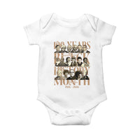 100 Years Of Black History Month Baby Onesie African American Historical Figures