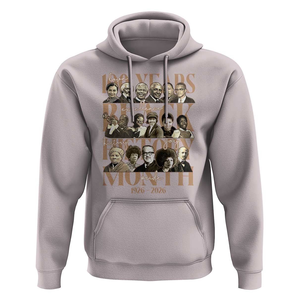100 Years Of Black History Month Hoodie African American Historical Figures