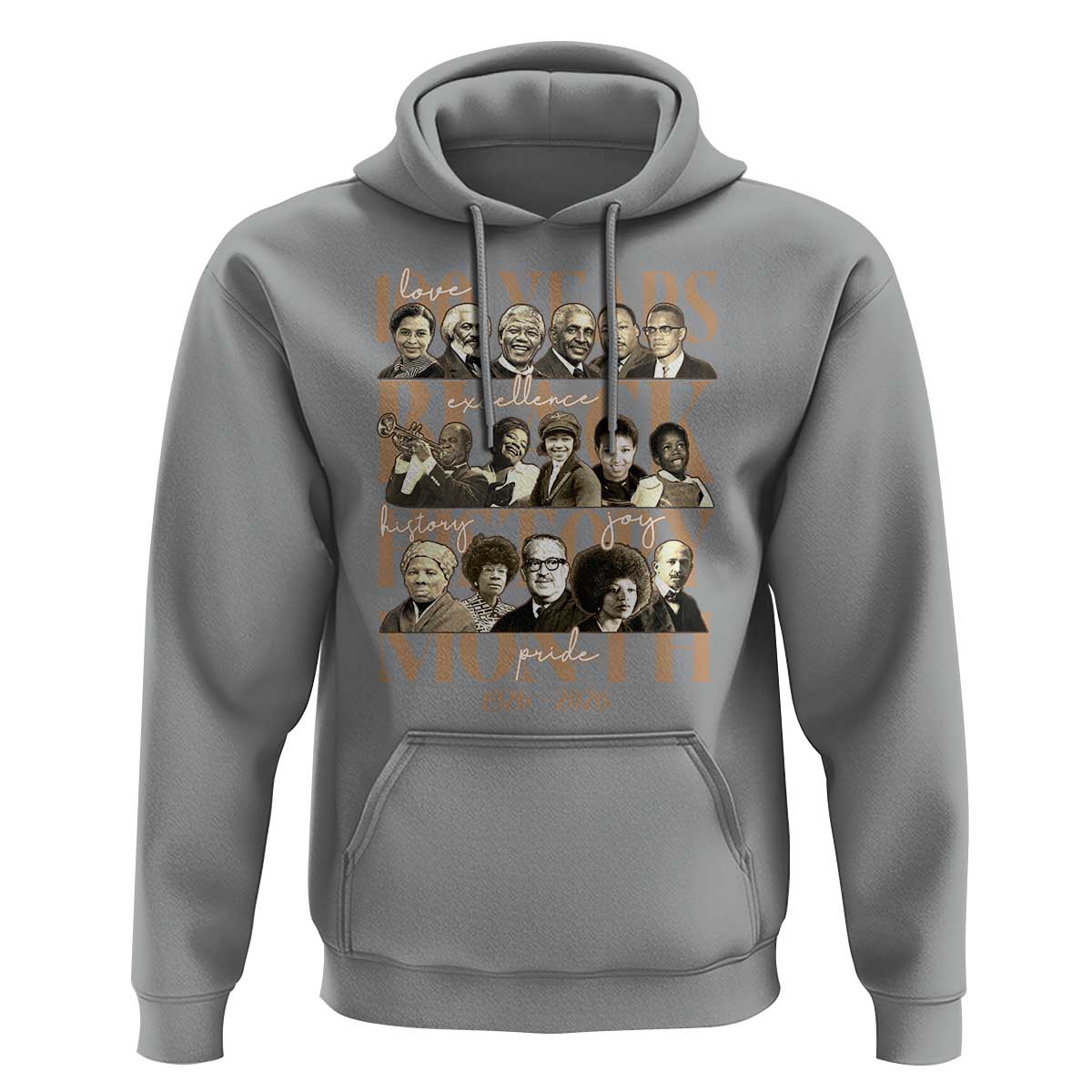 100 Years Of Black History Month Hoodie African American Historical Figures
