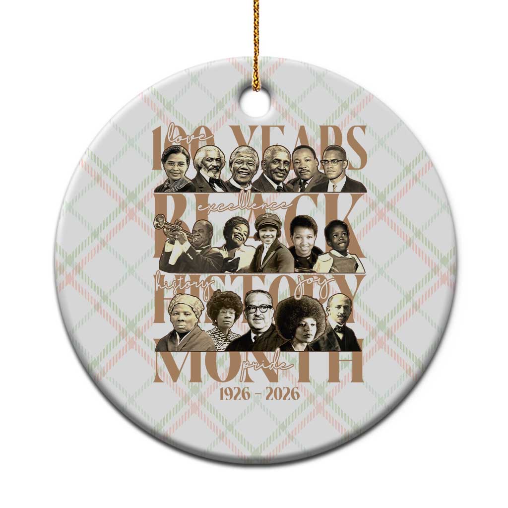 100 Years Of Black History Month Ceramic Ornament African American Historical Figures